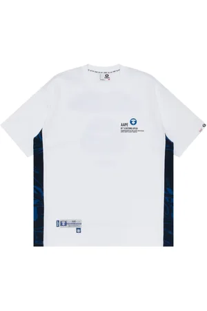 A Bathing Ape Playera con logo estampado