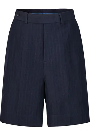 SHANGHAI TANG Shorts con bordado de espiga