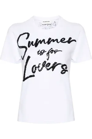 P.A.R.O.S.H. Playera bordada con lentejuelas
