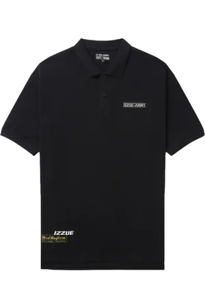 Izzue Playera tipo polo con logo estampado