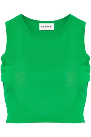 P.A.R.O.S.H. Top tejido con diseño corto