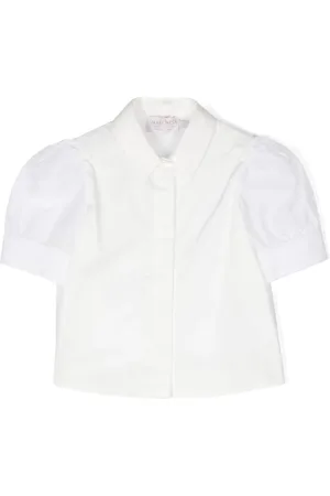 Marchesa Notte Camisa con mangas farol