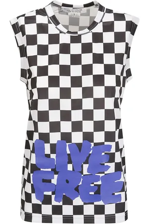 Comme des Garçons Top con eslogan estampado
