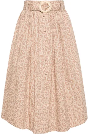 Twin-Set Falda midi con animal print