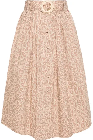 Twin-Set Falda midi con animal print