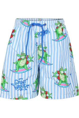 MC2 SAINT BARTH Shorts de playa con estampado gráfico