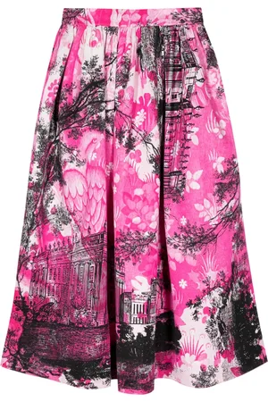 Erdem Falda midi estampada en jacquard