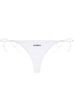 Vetements Bikini bottom con logo estampado