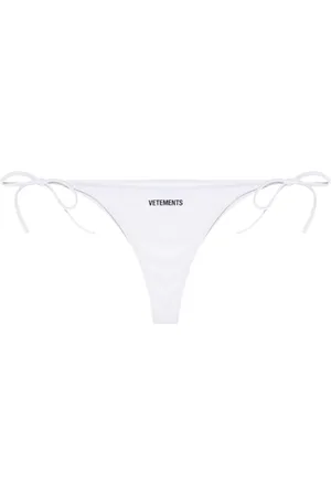 Vetements Bikini bottom con logo estampado