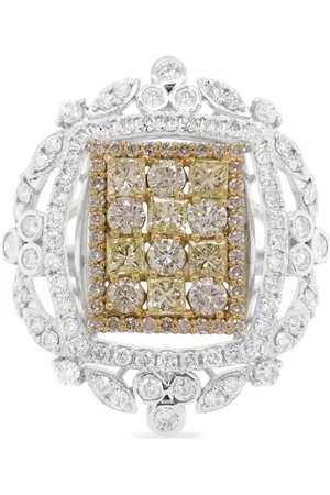 HYT Jewelry Anillo en oro blanco de 18kt con diamantes