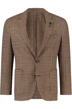 LARDINI Blazer con botones y detalle de broche
