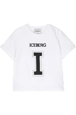 Iceberg Playera con cuello redondo y logo bordado