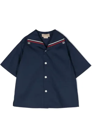 Gucci Camisa de popelina con motivo Interlocking G