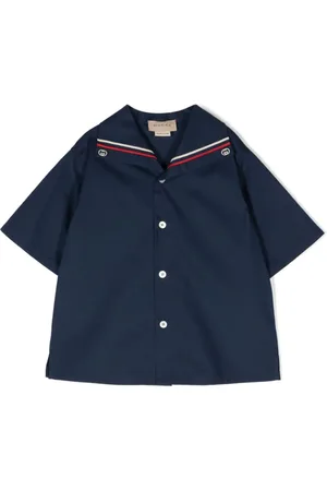 Gucci Camisa de popelina con motivo Interlocking G