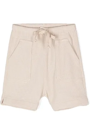 Zhoe & Tobiah Shorts de tejido gofrado con cordón en la pretina