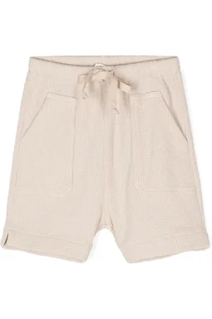 Zhoe & Tobiah Shorts de tejido gofrado con cordón en la pretina