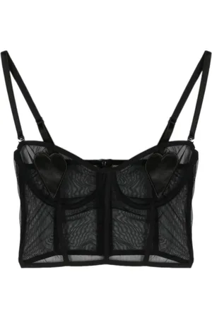 Fiorucci Top de malla semitransparente