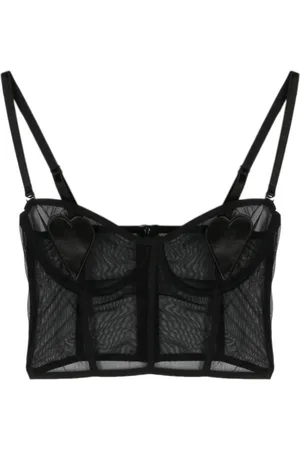 Fiorucci Top de malla semitransparente