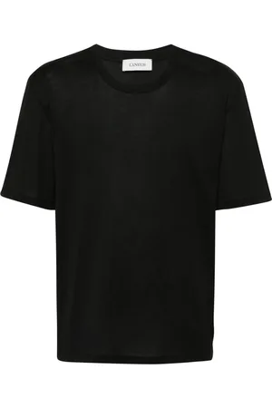 LANEUS Playera con cuello redondo