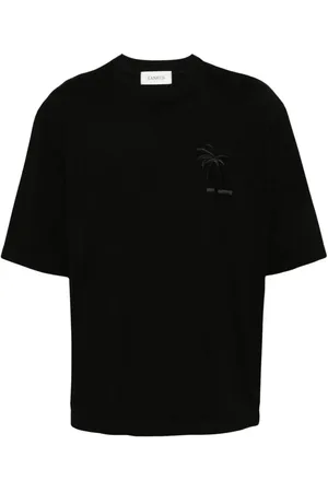 LANEUS Playera con logo de palmera bordado