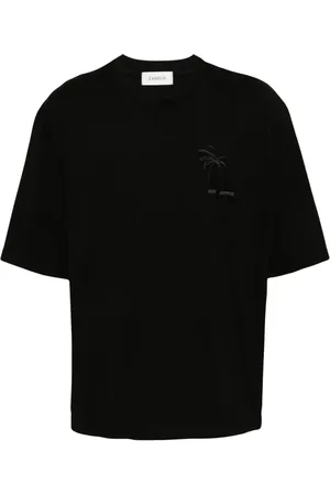 LANEUS Playera con logo de palmera bordado