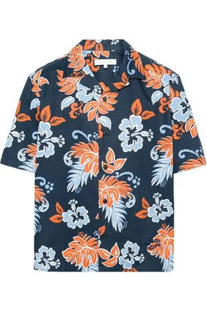 Maison Kitsuné Camisa con estampado floral