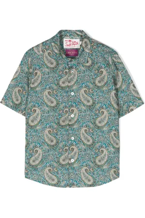 MC2 SAINT BARTH Camisa con estampado de cachemira