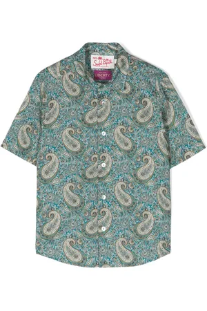 MC2 SAINT BARTH Camisa con estampado de cachemira