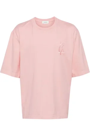 LANEUS Playera con logo de palmera bordado