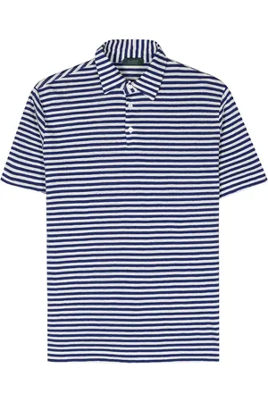 ZANONE Playera tipo polo con motivo de rayas