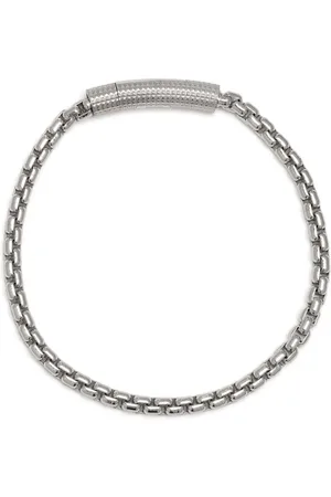 Tateossian Pulsera Giza de cadena cuadrada