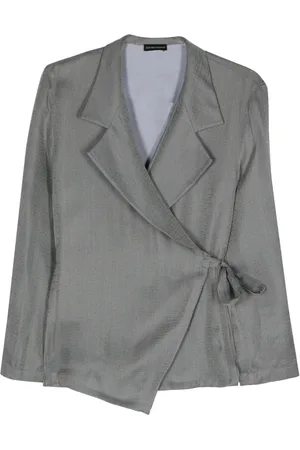 Emporio Armani Blazer cruzado con motivo en jacquard
