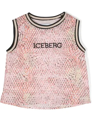 Iceberg Top con estampado de piel de serpiente
