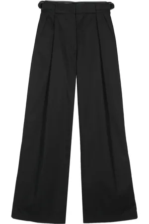 Emporio Armani Pantalones palazzo con tiro alto