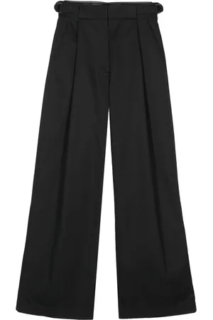 Emporio Armani Pantalones palazzo con tiro alto