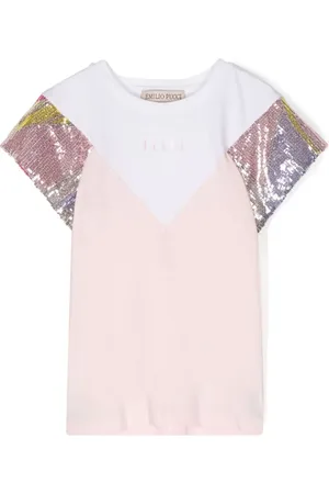 PUCCI Junior Playera con logo estampado