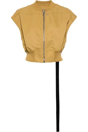 Rick Owens Chamarra corta con cuello estilo béisbol