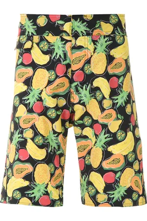 AMIR SLAMA Shorts de playa con estampado de frutas