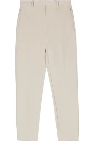 THEORY Pantalones tapered con tiro alto