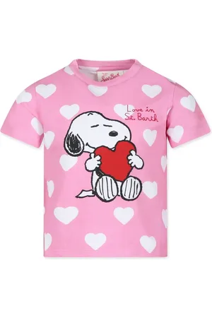 MC2 SAINT BARTH Playera con motivo de corazón de x Peanuts