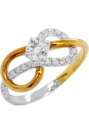 HYT Jewelry Anillo en oro blanco de 18kt con diamantes