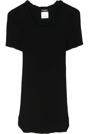 CHANEL Top tejido de canalé 2000