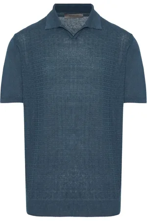 corneliani Playera tipo polo con acabado texturizado
