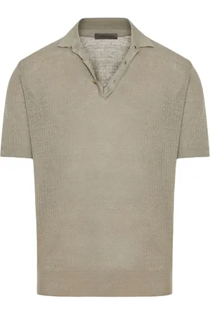 corneliani Playera tipo polo con acabado texturizado