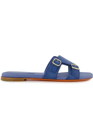 santoni Flip flops con doble hebilla