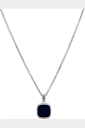 John Varvatos Collar con dije de ónix