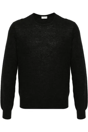 Saint Laurent Suéter tejido con efecto melange