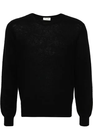 Saint Laurent Suéter tejido con efecto cepillado