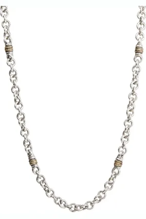 John Varvatos Collar cruzado en plata de ley