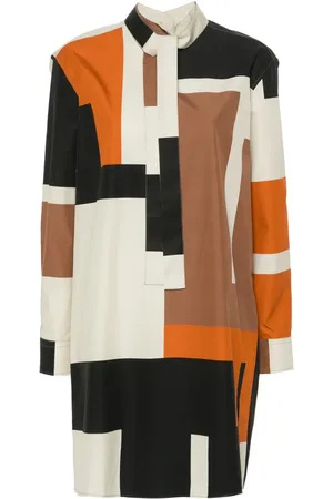 Fendi Vestido con diseño color block